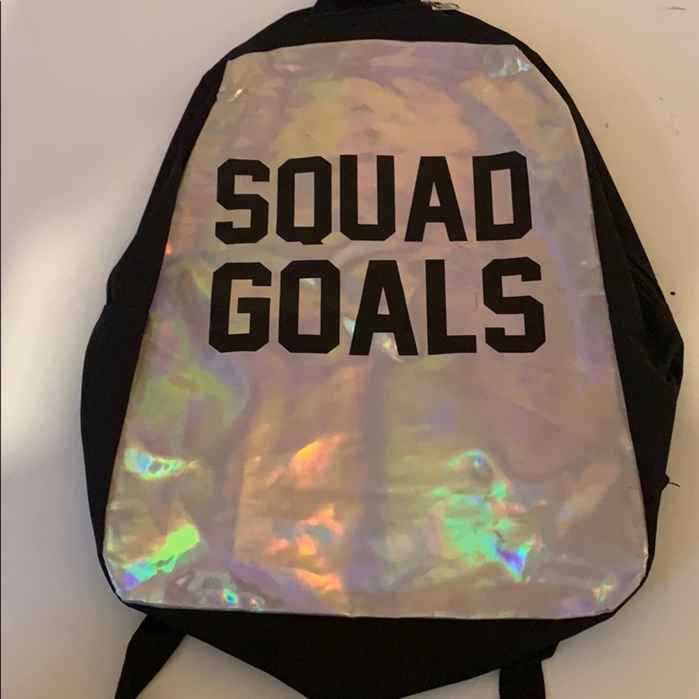 Holographic back pack super cute